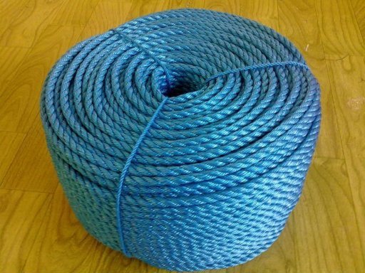 Stranded Polypropylene Rope, 6mm, Blue, 20m