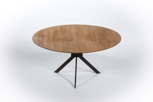 Round Shaped Dining Table, 40mm Solid Oak Top, Dia 1000mm