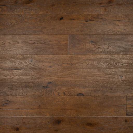 Tradition Antique Brown Engineered Oak Flooring, Distressed, Brushed, Oiled, 190x14x1900mm Image 4