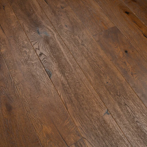 Tradition Antique Brown Engineered Oak Flooring, Distressed, Brushed, Oiled, 190x14x1900mm Image 3
