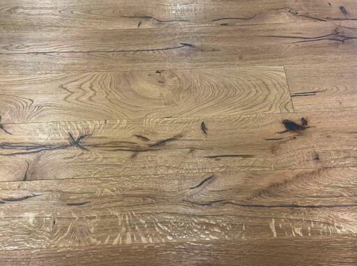 Tradition Antique Engineered Oak Flooring, Golden, Distressed, Brushed, 220x15x2200mm Image 2