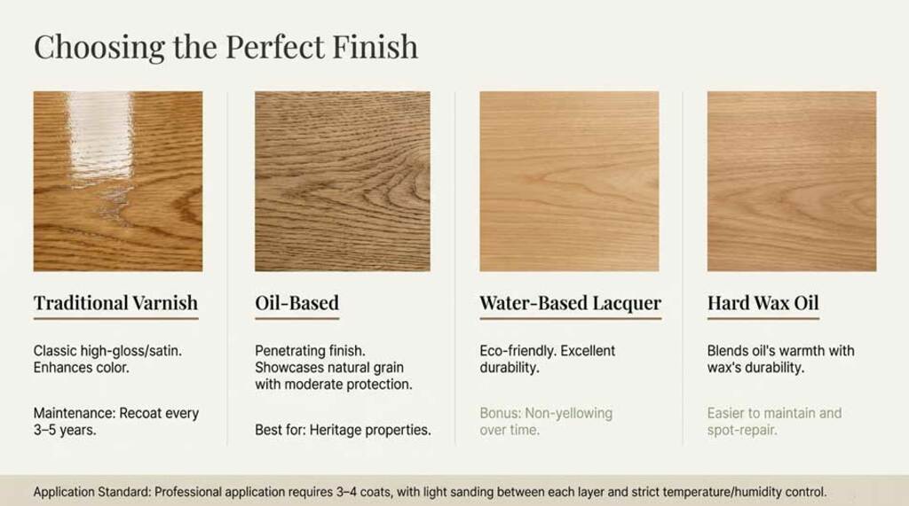 Finishing your restored parquet Finishing your restored parquet
