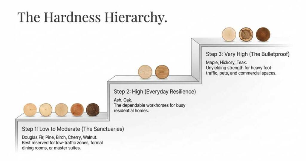 Flooring hardness hierarchy Flooring hardness hierarchy