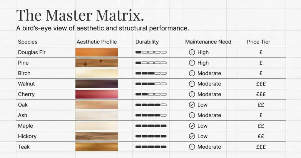 Master matrix of the wooden flooring Master matrix of the wooden flooring